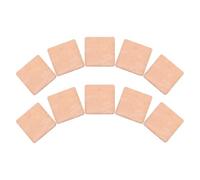 TEHAUX Plaque Thermique en Cuivre Dissipateur Thermique Gpu 15x15x1mm 10pcs Haute Fiabilité Chaleur pour Carte Graphique PC Portable Or