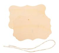 TEHAUX Plaques en Bois Vierge Style Simple et Élégant 2pcs à Suspendre Support Peinture et Écriture pour Décoration Mariage et Loisirs Créatifs
