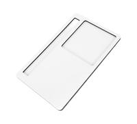TEHAUX Plateau de Blocs-Notes Adhésifs Porte-mémos Adhésif en Panneau de Densité Blanc, Sublimation DIY, pour Bureau et Maison