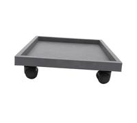 TEHAUX Plateau pour Pots de Fleurs avec Roues Support Robuste et Stable pour Plantes Intérieur et Extérieur Soucoupe Renforcée avec Base Épaisse Chariot Mobile pour Jardiniers Charge