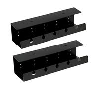 TEHAUX Plateau Range Câbles de Bureau PS Noir Lot 2 Pièces sous Bureau