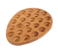 TEHAUX Plateau Support Carré Pratique et Esthétique Porte-œufs Toucher Lisse en Bois Peint pour Rangement D'œufs Réfrigérateur Cuisine