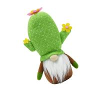 TEHAUX Plush Succulent GNOME Doll Cactus Decoration Faceless Swedish Tomte Elf Toy for Farmhouse Table Centerpiece and Tiered Tray Summer Decor