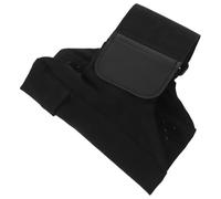 TEHAUX Pochette de Cuisse Noire Bande Élastique Ajustable Support de Téléphone Portable pour Course à Pied Paquet de Sport sans Mains Porte-Clés Intégré Accessoire pour Entraînement
