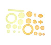 TEHAUX Pochoirs à Dessiner pour Garçon et Filles 22 Pièces en Plastique Coloré, Règle de Dessin Spiralée Multifonction, Ensemble Créatif pour Peinture, Dessin Technique et Activités