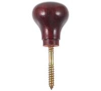 TEHAUX Poignée Ergonomique de Canne en Bois Massif d'Afrique, Pommeau Poli Lisse, Accessoire de Rechange Compatible Béquilles et Bâtons, Usage Quotidien pour Hommes et Femmes