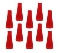 TEHAUX Pointes de Flèche D'entraînement Rouge Lot de 10 en Caoutchouc 6mm Pratique et Ciblage pour Tir à l'arc Adulte en Extérieur