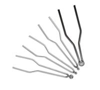 TEHAUX Pointes de Soudure pour Pyrogravure Métal Argenté 4pcs Outil de Pyrograveur Portable Chaleur Constante pour Création Artistique sur Bois