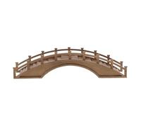 TEHAUX Pont en Bois Miniature Arche pour Décoration Extérieure Jardin Zen, Accessoire Créatif en Bois pour Micro-Paysage Design Confortable et Décoratif