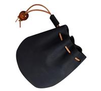 TEHAUX Porte-Monnaie Mini Rétro en Cuir, Bourse Légère pour Pièces et Clés | Design Fin et Multifonction, Style Minimaliste Noir, Pratique pour Travail et Achats Quotidiens