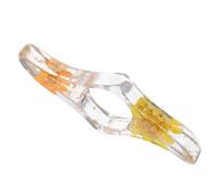TEHAUX Porte-page Décoratif en Résine Fleur, Support de Page Pouce Léger et Portable, Accessoire de Lecture Pratique pour Maintenir Pages Ouvertes, Marque-page Bague Jaune Orange