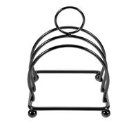 TEHAUX Porte-Pain en Acier Inoxydable Noir Vertical Multifonction 3 Tranches Support à Pain Tranche De Mie Organiseur De Plan De Travail pour Petit-déjeuner Et Présentation