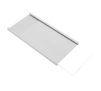 TEHAUX Porte-plaque Murale en Alliage D'aluminium Argenté pour Bureau, Support Double Installation, Taille Standard, pour Salle de Réunion ou Poste de Travail