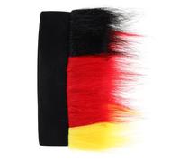 TEHAUX Postiche de Supporter Allemand Bleu Blanc Rouge, Postiche Synthétique Légère à Dessus Ouvert, Accessoire Patriotique pour Événements Sportifs et Fêtes, pour Football et Euro