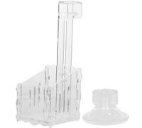 TEHAUX Pot pour Plantes Aquarium en Acrylique Réutilisable Support Transparent et Ventouse, Facile à Installer pour Aquarium et Plantes d'eau Douce