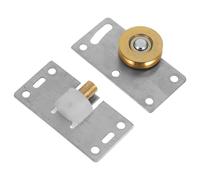 TEHAUX Poulie et Roulette Acier pour Porte Coulissante de Placard, Quincaillerie Rail et Guide, Convient aux Portes de Placards et Meubles à Usage Résidentiel