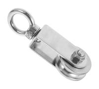 TEHAUX Poulie Usage Polyvalent pour Levage et Traction de U en Acier Inoxydable et Robuste et Résistante, pour Câble Acier Levage Extérieur