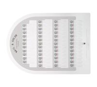 TEHAUX Présentoir à Ongles en Acrylique Blanc 50 Emplacements Magnétiques, Palette Nuancier pour Nail Art, Support Polyvalent pour Salon et Usage DIY à Domicile