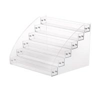 TEHAUX Présentoir à Vernis à Ongles et Structure Robuste en Acrylique Transparent Multi-Couches, Organisateur de Maquillage Léger Base Stable pour Rangement Cosmétique
