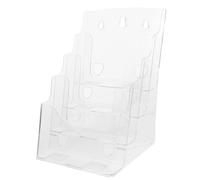 TEHAUX Présentoir Mural Niveaux pour Brochures et Magazines Organiseur Transparent pour Documents Support Polyvalent pour Bureaux Expositions et Commerces Installation Simple et Design