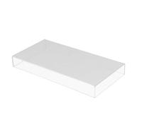 TEHAUX Protection Clavier Transparent Acrylique 470x235x55 Mm Étui Anti-poussière Étanche Amovible pour Clavier Mécanique Bureau Ordinateur Accessoires Fournitures