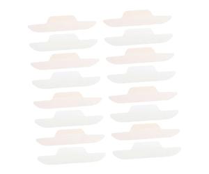 TEHAUX Protège-col de Chemise Jetable en Tissu Non Tissé, Forme Incurvée, 24 Pièces, Absorbant la Transpiration pour Rendez-vous Intimes et Entretiens D'embauche