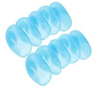 TEHAUX Protège-Oreilles en Silicone Réutilisables pour Coloration Capillaire Lot de 5 Paires Bleu Protection Lavable et Confortable pour Salon de Coiffure et Soins Capillaires
