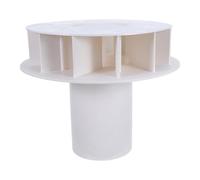 TEHAUX Raccord de Descente de Gouttière à Siphon Pvc 110 Mm, Entonnoir de Récupération des Eaux Pluviales Déflecteur Intégré, Système Autonettoyant pour Toiture Résidentielle