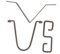 TEHAUX Rain Chain Hook Set Fer Noir avec Crochet Forme V pour Gouttières Extérieures Accessoire de Chaîne Pluie Facile à Installer et Résistant