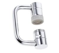 TEHAUX Rallonge de Robinet Multifonctionnel Rotative Double Mode, Adaptateur pour Lavabo Salle de Bain, Prolongateur de Robinet Anti-éclaboussures à Bras Mécanique Réglable,