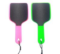 TEHAUX Râpe à Callosités pour Enlever les Callosités Double Face Couleur Aléatoire 2pcs en Plastique et Émeri, Forme Arc Ergonomique pour Usage Professionnel et Home DIY