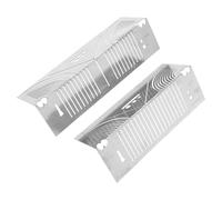 TEHAUX Règle à Arc Design Ergonomique en Acier Inoxydable 2pcs pour Marquage Précis, Outil Multifonction Angles Arrondis pour Dessin et Travail du Métal