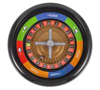 TEHAUX Roue de Poker de Table Décorative en Plastique pour Jeu de Société | Légère et Facile à Ranger, Usage Maison ou Bar, Accessoire de Fête, Style Roulette de Table