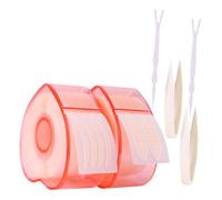 TEHAUX Ruban Adhésif pour Paupières de Cœur 2 Rouleaux avec Fourchette et Pince à Épiler Hypoallergénique Autocollant à Base d'Eau pour Double Paupière Adapté aux Femmes Usage