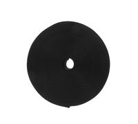 TEHAUX Ruban De Tissu Imitation Nylon Noir 25 Mm Solide Respirant, Ruban Uni Pour Vêtements Et Accessoires De Couture, Sangle Décorative Polyvalente Pour Artisanat Et Bagages, Usage Multifonctionnel