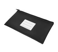 TEHAUX Sac De Dépôt avec Pouch PU pour Billets Et Tickets Sac Pratique Et Portable Cuir Synthétique pour De Finances Noir