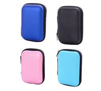 TEHAUX Sacoche Rectangulaire en Nylon pour Câble Portable 4 Pièces Fermeture Éclair, Pochette de Change Résistante pour Voyage Confortable et Pratique Couleur Aléatoire