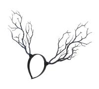 TEHAUX Serrage-Tête Sorcière Halloween Cornes en Bois, Bandeau Branches Naturelles, Accessoire Cosplay pour Femmes, Fête Costumée et Soirée Déguisée