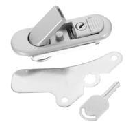 TEHAUX Serrure Encastrée pour Armoire Électrique de Zinc Verrouillage Sécurisé pour Porte de Coffret Réseau Serrure Compacte pour Tableau Électrique