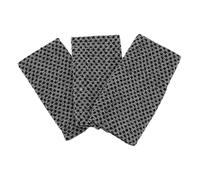 TEHAUX Serviettes Exfoliantes Dos 3 Pièces en Polyester Noir Double Face pour Nettoyage Profond et Accélération Métabolisme Lors Bain