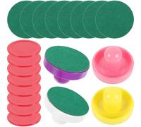 TEHAUX Set de Pièces de Hockey sur Glace Pousseur Rond en Abs Lisse, Accessoires pour Jeu en Intérieur et Salle de Jeux, Palets de Hockey sur Table Pratiques