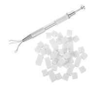 TEHAUX Set D'éponges à Ongles pour Manucure avec Pince en Acier Inoxydable, Création D'effet Dégradé et Prévention du Transfert de Couleur, pour Usage à Domicile Extérieur