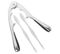 TEHAUX Set Outils Fruits de Mer Alliage Pince Crabe Ergonomique Antidérapante Accessoires Crustacés Ustensiles Portables pour Décortiquer Crevettes et Crabes