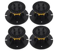 TEHAUX Socle de Terrasse Réglable en Hauteur 70-110 Mm, Support de Sol Extérieur en Pp, Lot de 4 Pièces, pour Terrasse Extérieure, Pavé sur Piédestal et Support de Plancher Robuste