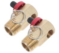 TEHAUX Soupape De Sécurité Pour Pompe À Air, Valve Combinée En Laiton 1/2 X 1/4 Npt, 2pcs, Polyvalente, Pour Compresseur Et De Remplissage De