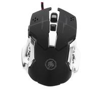 TEHAUX Souris de Jeu Filaire X9 6d Ergonomique Éclairage LED Coloré pour Gamers PC Bureau, Plastique Abs Solide, Performance Stable et Usage Confortable