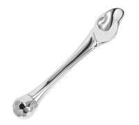 TEHAUX Spatule Applicatrice en Métal Argenté pour Crème Yeux - Bâton de Massage Roll-on Contour des Yeux - Outil Beauté Visage Multifonction - Masseur Doux Anti-poches - Accessoire Soin