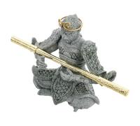 TEHAUX Statuette Décorative Sun Wukong pour Aquarium, Style Asiatique | Pierre Sable et Métal, Usage Table et Intérieur, Pièce pour Collectionneurs, Finition Détaillée