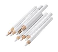 TEHAUX Stylo à Pointe D'ongle Blanc Compatible Strass, Bois et Cire, Prise en Main Confortable, Lot de 25 Pièces pour Accessoires Nail Art et Manucure DIY