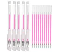 TEHAUX Stylo à Tatouage Professionnel 15 Pièces Stylo De Positionnement Blanc Et Rose Waterproof Sourcils Chirurgie Usage Esthétique